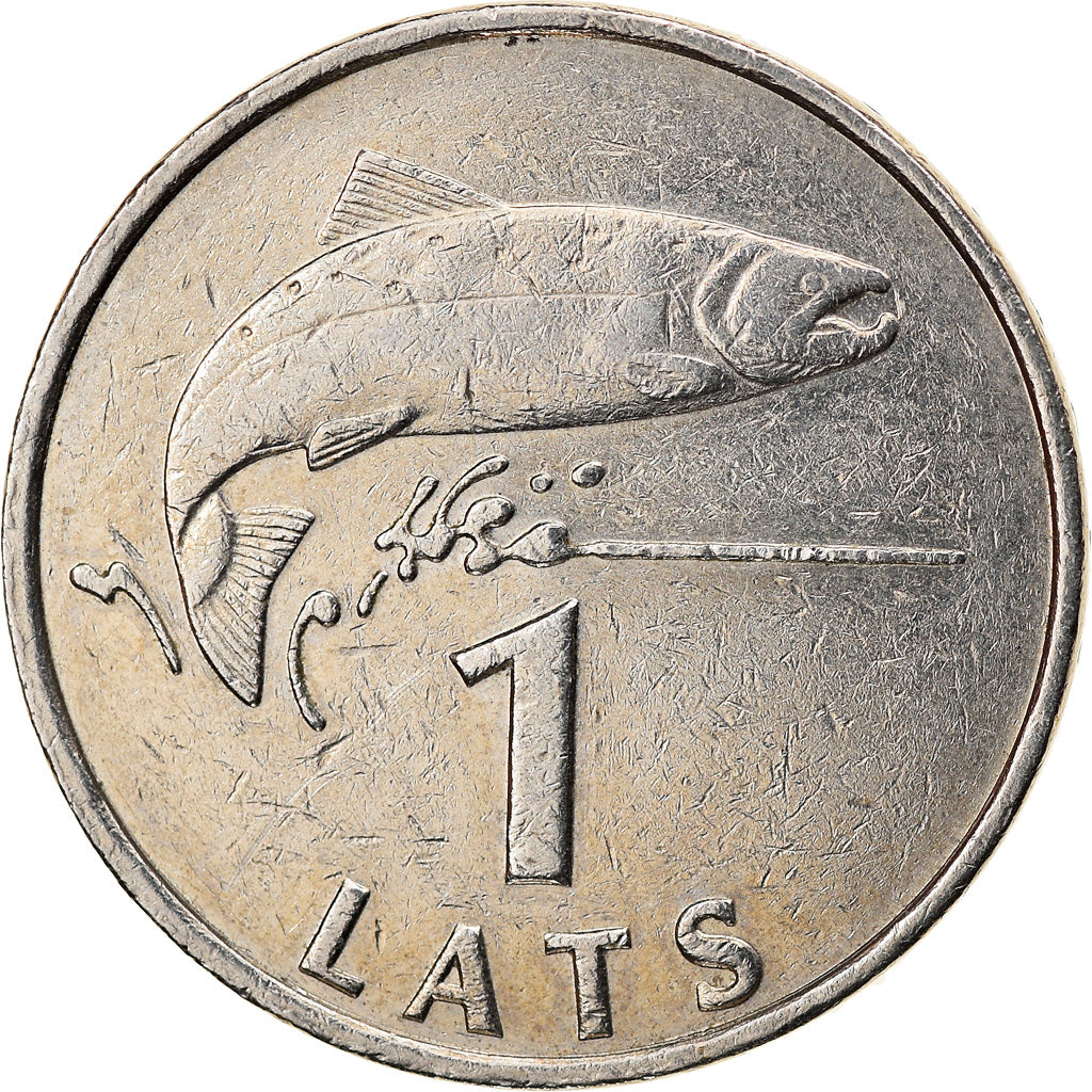 Coin, Latvia, Lats, 1992, EF(40-45), Copper-nickel, KM:12