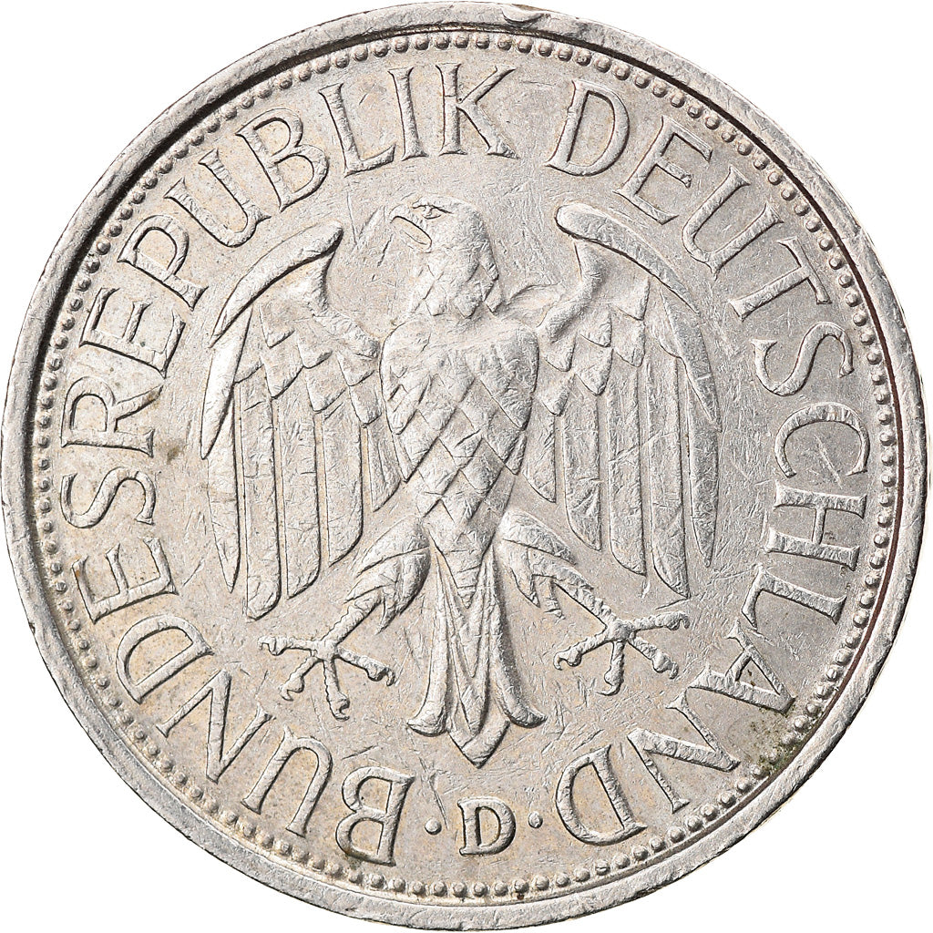 Coin, GERMANY - FEDERAL REPUBLIC, Mark, 1983, Munich, EF(40-45), Copper-nickel