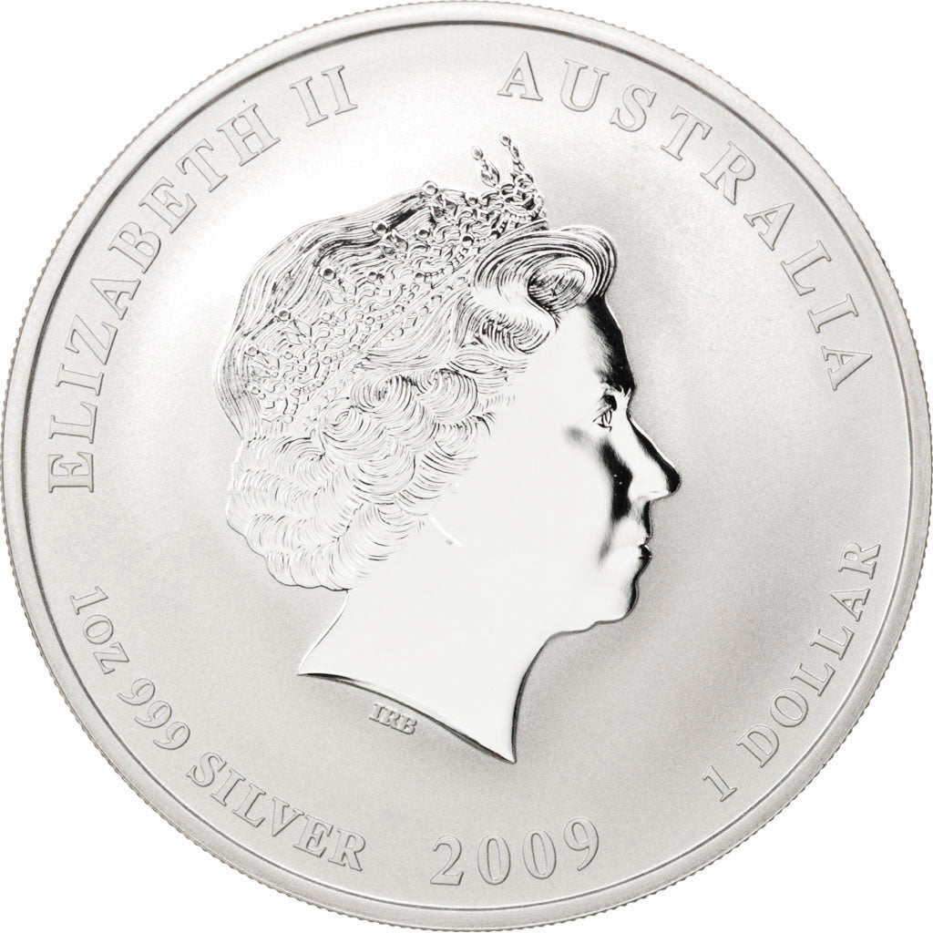 Münze, Australien, 1 Dollar, 2009, STGL, Silber, KM:New