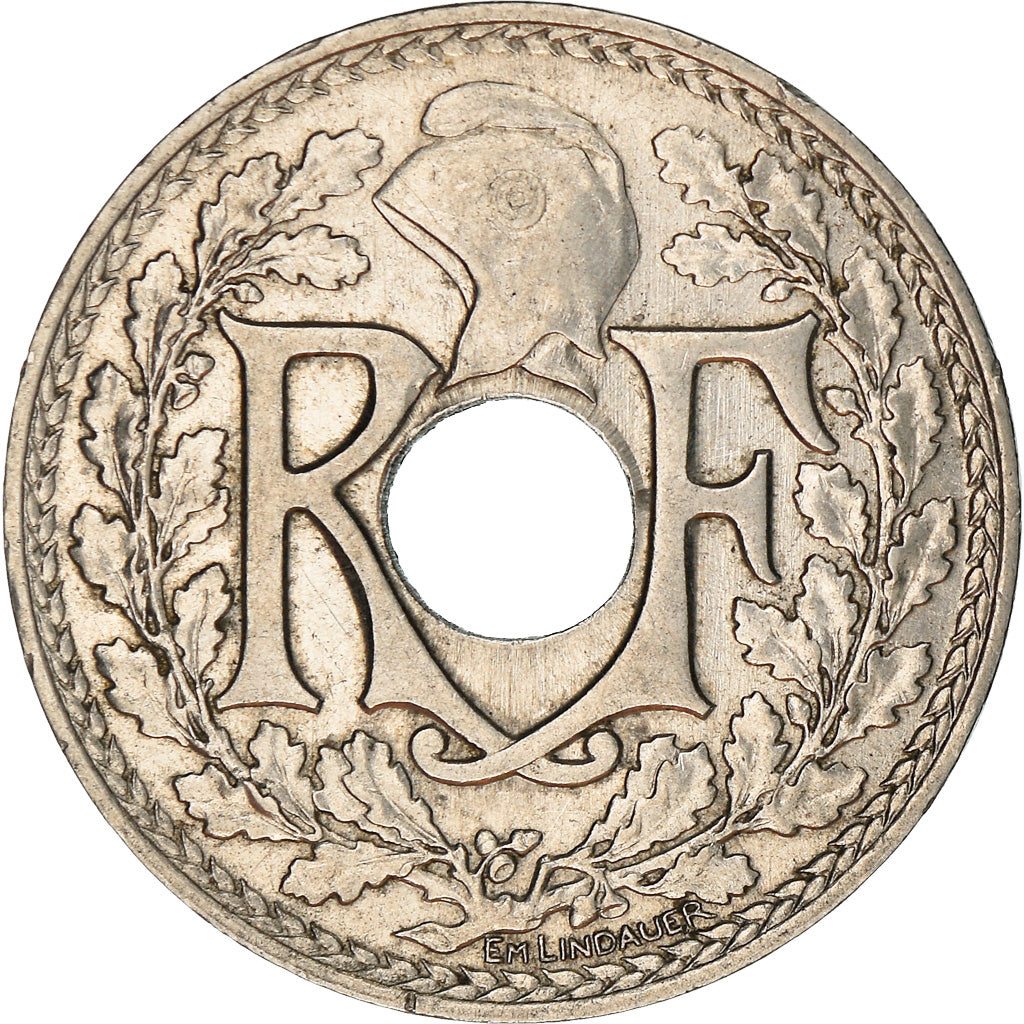 Moneda, Francia, Lindauer, 25 Centimes, 1914, MBC+, Níquel, KM:867, Gadoury:379