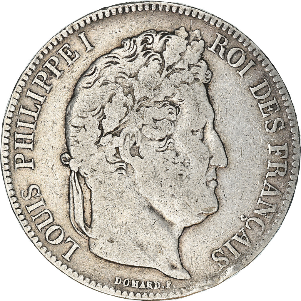 Coin, France, Louis-Philippe, 5 Francs, 1842, Paris, VF(30-35), Silver