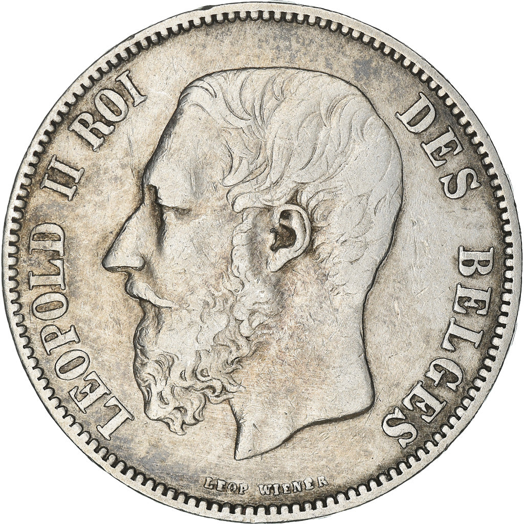 Monnaie, Belgique, Leopold II, 5 Francs, 5 Frank, 1873, TB+, Argent, KM:24