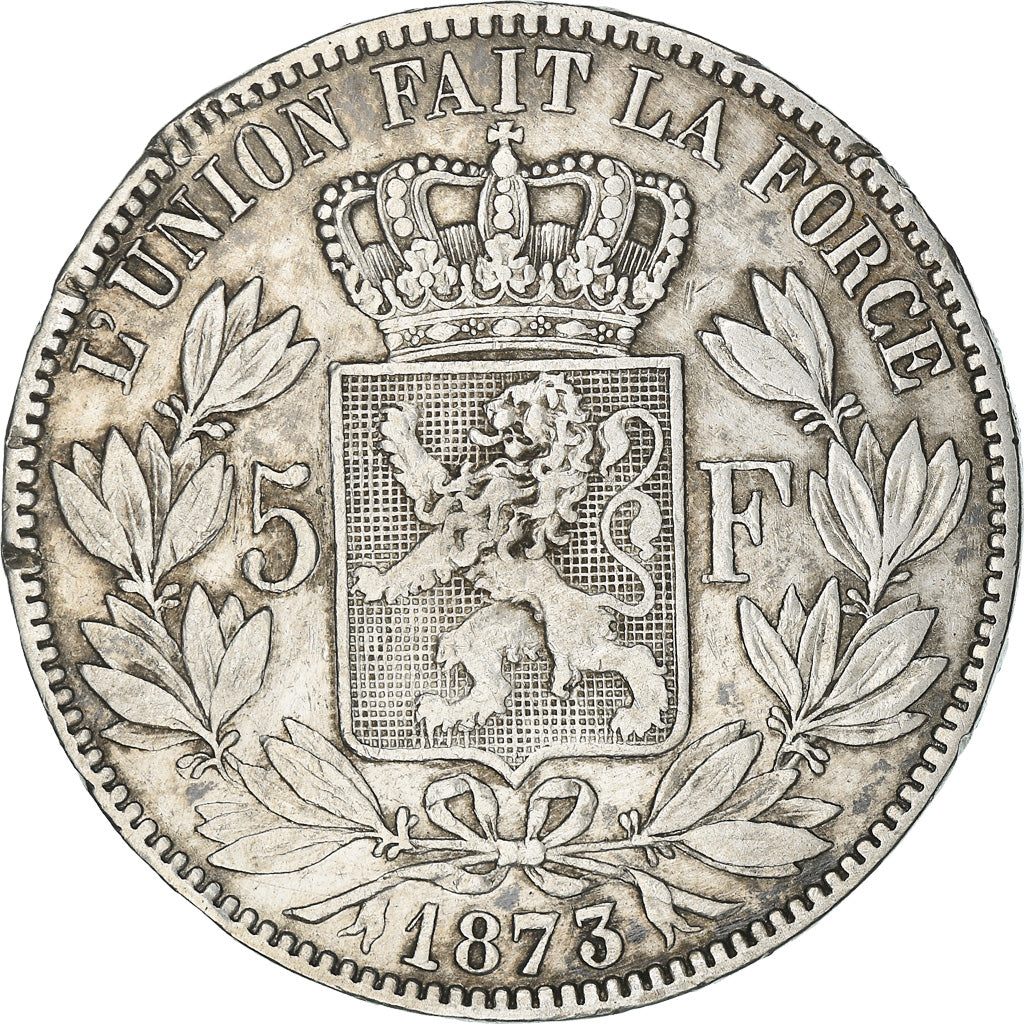 Monnaie, Belgique, Leopold II, 5 Francs, 5 Frank, 1873, TB+, Argent, KM:24