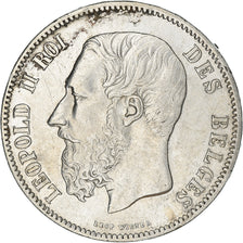 Coin, Belgium, Leopold II, 5 Francs, 5 Frank, 1869, EF(40-45), Silver, KM:24