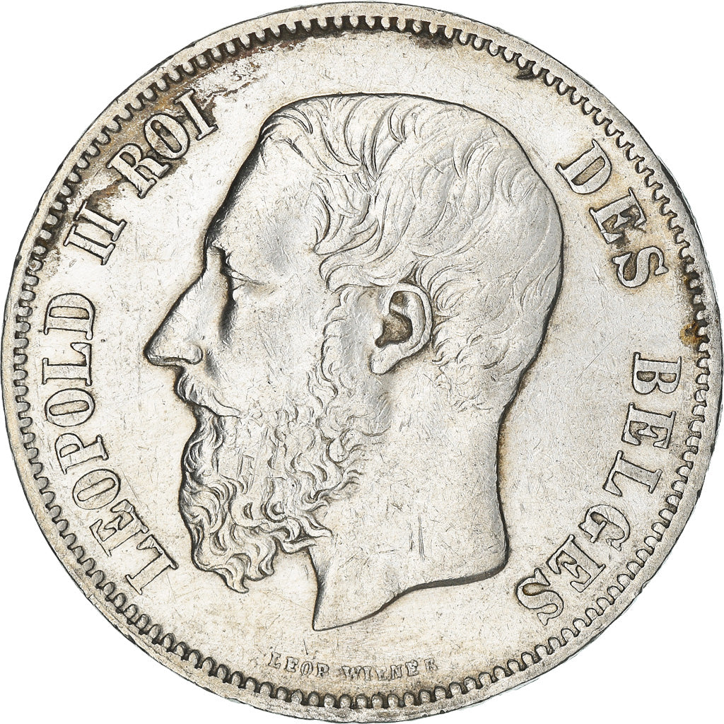 Monnaie, Belgique, Leopold II, 5 Francs, 5 Frank, 1869, TTB, Argent, KM:24