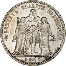Coin, France, Hercule, 5 Francs, 1876, Paris, VF(30-35), Silver, KM:820.1