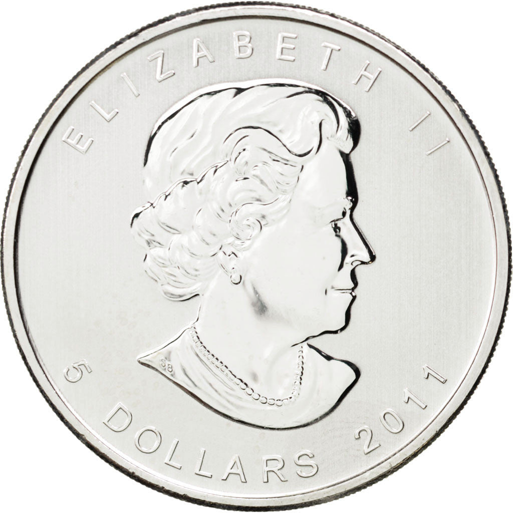 Coin, Canada, Elizabeth II, 5 Dollars, 2011, MS(65-70), Silver, KM:1052