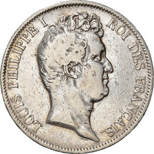 Coin, France, Louis-Philippe, 5 Francs, 1830, Paris, VF(20-25), Silver