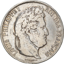 Coin, France, Louis-Philippe, 5 Francs, 1841, Lille, VF(20-25), Silver