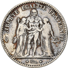 Monnaie, France, Hercule, 5 Francs, 1875, Bordeaux, TB, Argent, Gadoury:745a