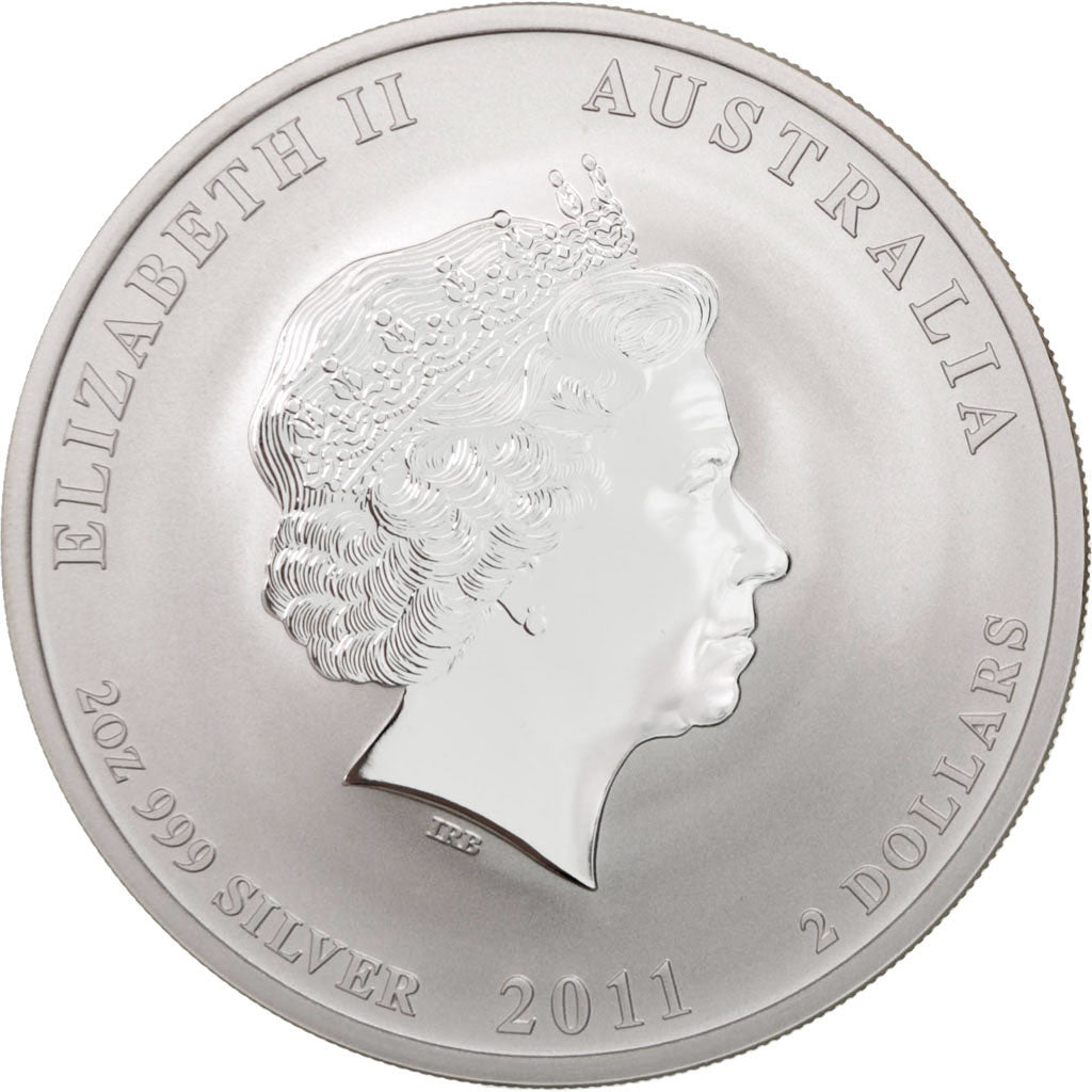 Coin, Australia, Elizabeth II, 2 Dollars, 2011, Perth, MS(65-70), Silver
