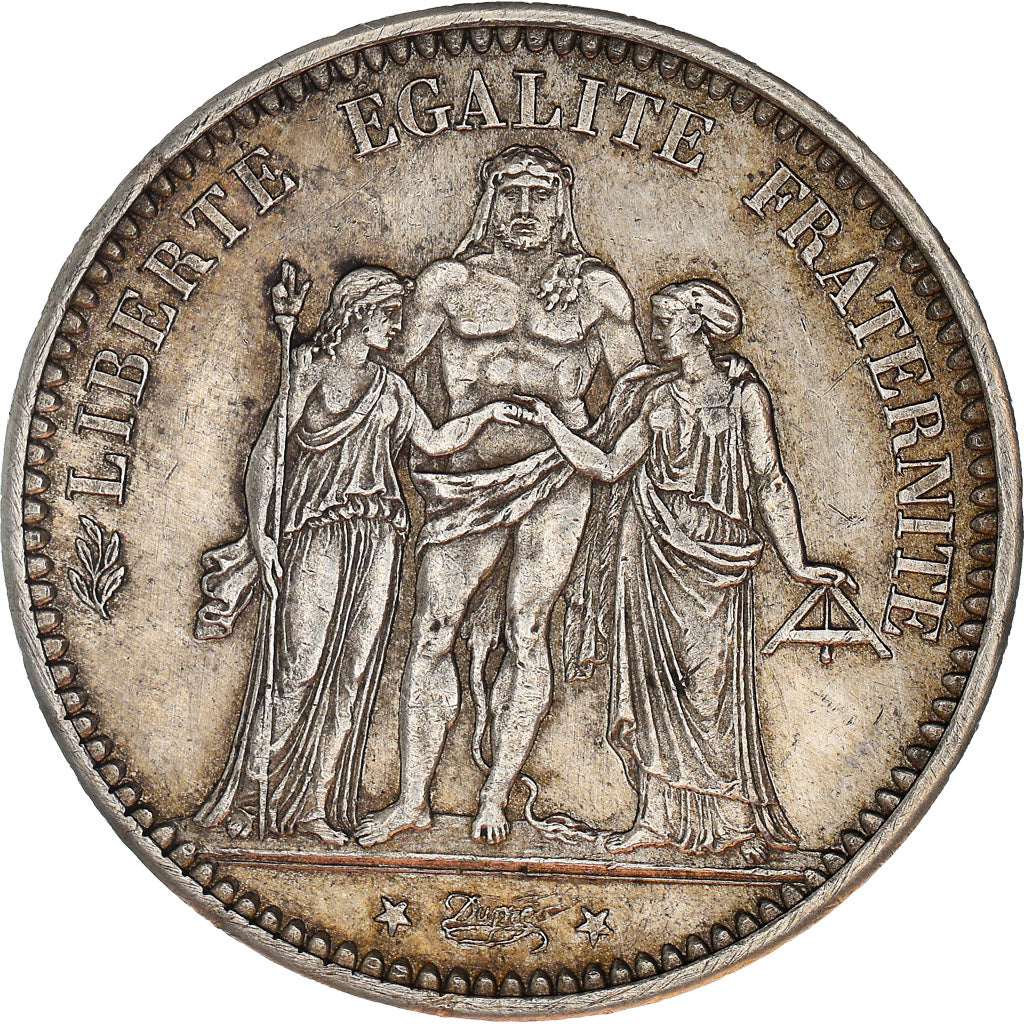 Coin, France, Hercule, 5 Francs, 1873, Paris, EF(40-45), Silver, KM:820.1