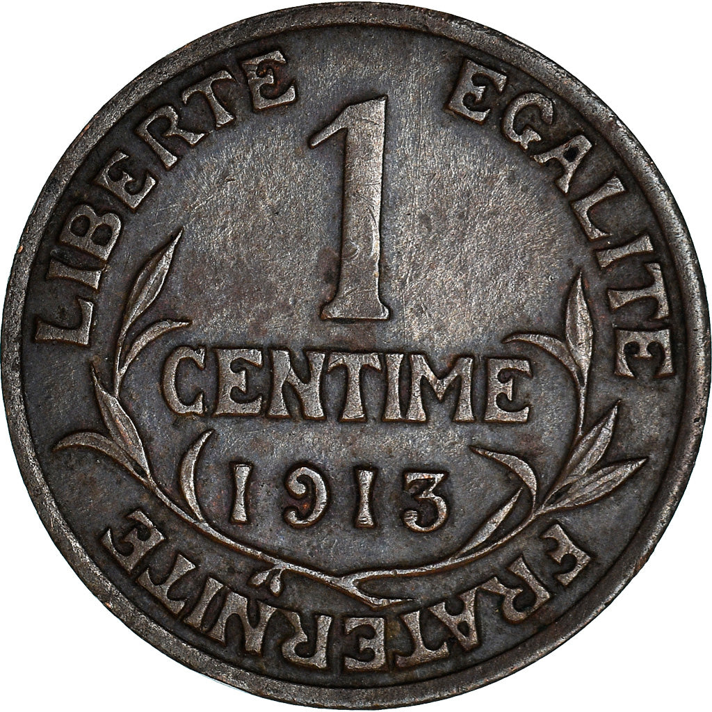 Moneta, Francia, Dupuis, Centime, 1913, Paris, BB, Bronzo, KM:840, Gadoury:90
