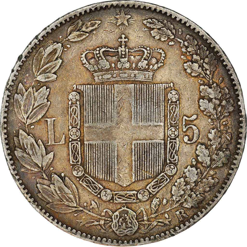Monnaie, Italie, Umberto I, 5 Lire, 1879, Rome, TTB, Argent, KM:20
