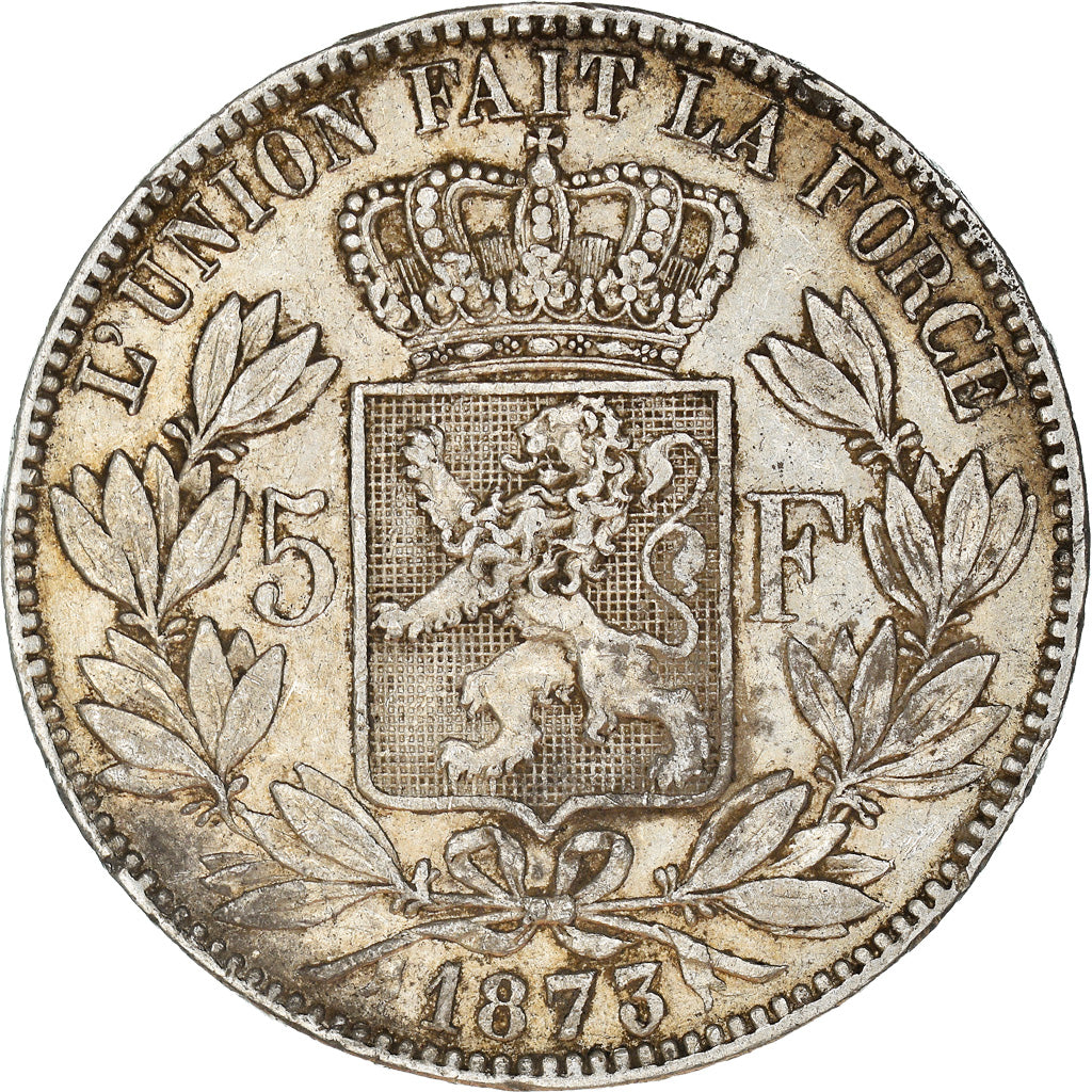 Monnaie, Belgique, Leopold II, 5 Francs, 5 Frank, 1873, TTB, Argent, KM:24