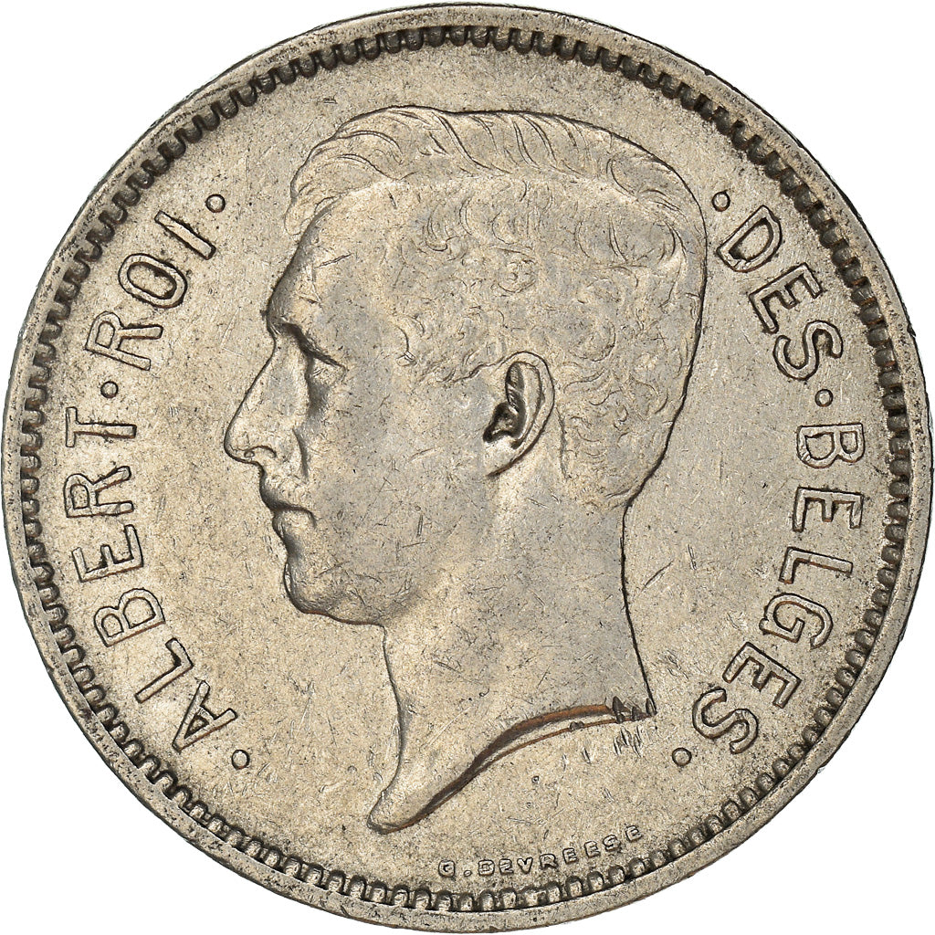 Coin, Belgium, 5 Francs, 5 Frank, 1931, EF(40-45), Nickel, KM:97.1