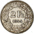 Moeda, Suíça, 2 Francs, 1944, Bern, EF(40-45), Prata, KM:21