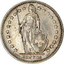 Moeda, Suíça, 2 Francs, 1968, Bern, AU(55-58), Cobre-níquel, KM:21a.1