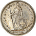 Moeda, Suíça, 2 Francs, 1968, Bern, AU(55-58), Cobre-níquel, KM:21a.1