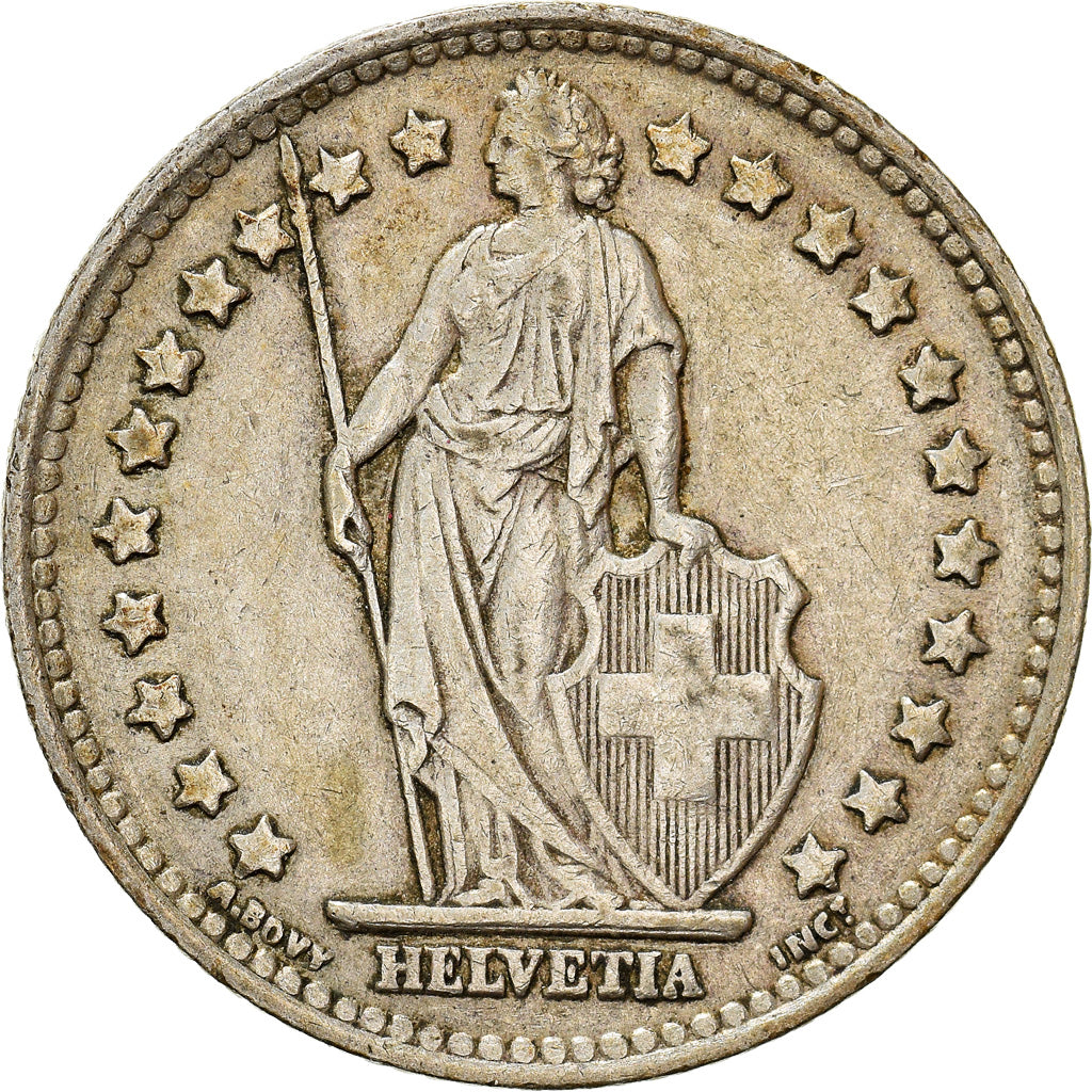 Coin, Switzerland, Franc, 1945, Bern, AU(50-53), Silver, KM:24