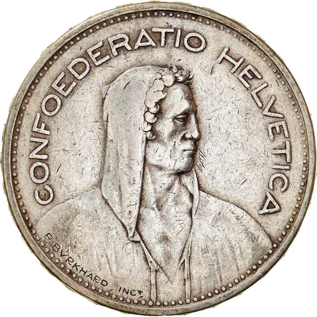 Münze, Schweiz, 5 Francs, 1933, Bern, SS, Silber, KM:40