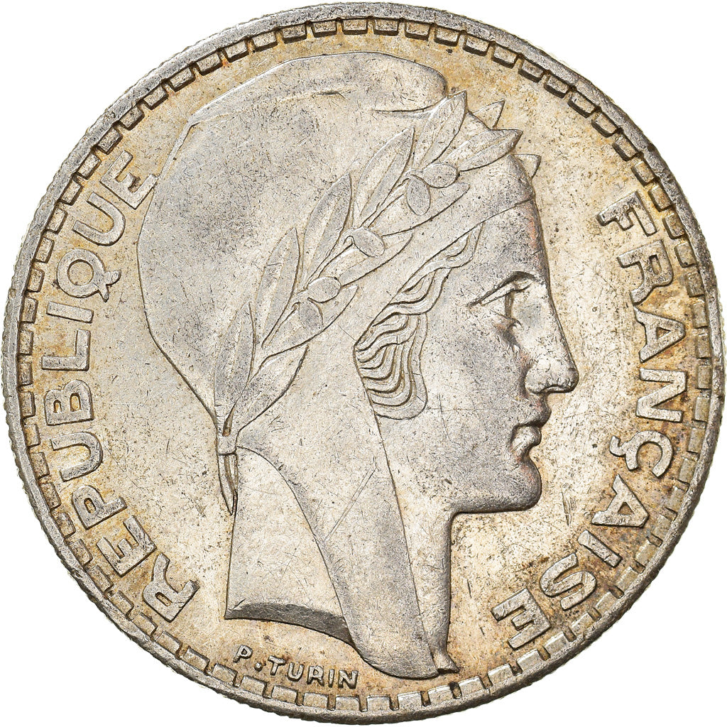 Münze, Frankreich, Turin, 20 Francs, 1938, Paris, SS+, Silber, KM:879