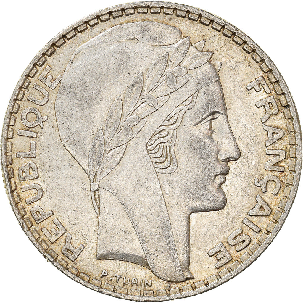 Coin, France, Turin, 20 Francs, 1938, Paris, AU(50-53), Silver, KM:879