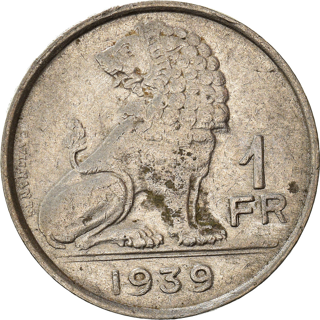 Munten, België, Léopold III, Franc, 1939, ZF, Nickel, KM:119