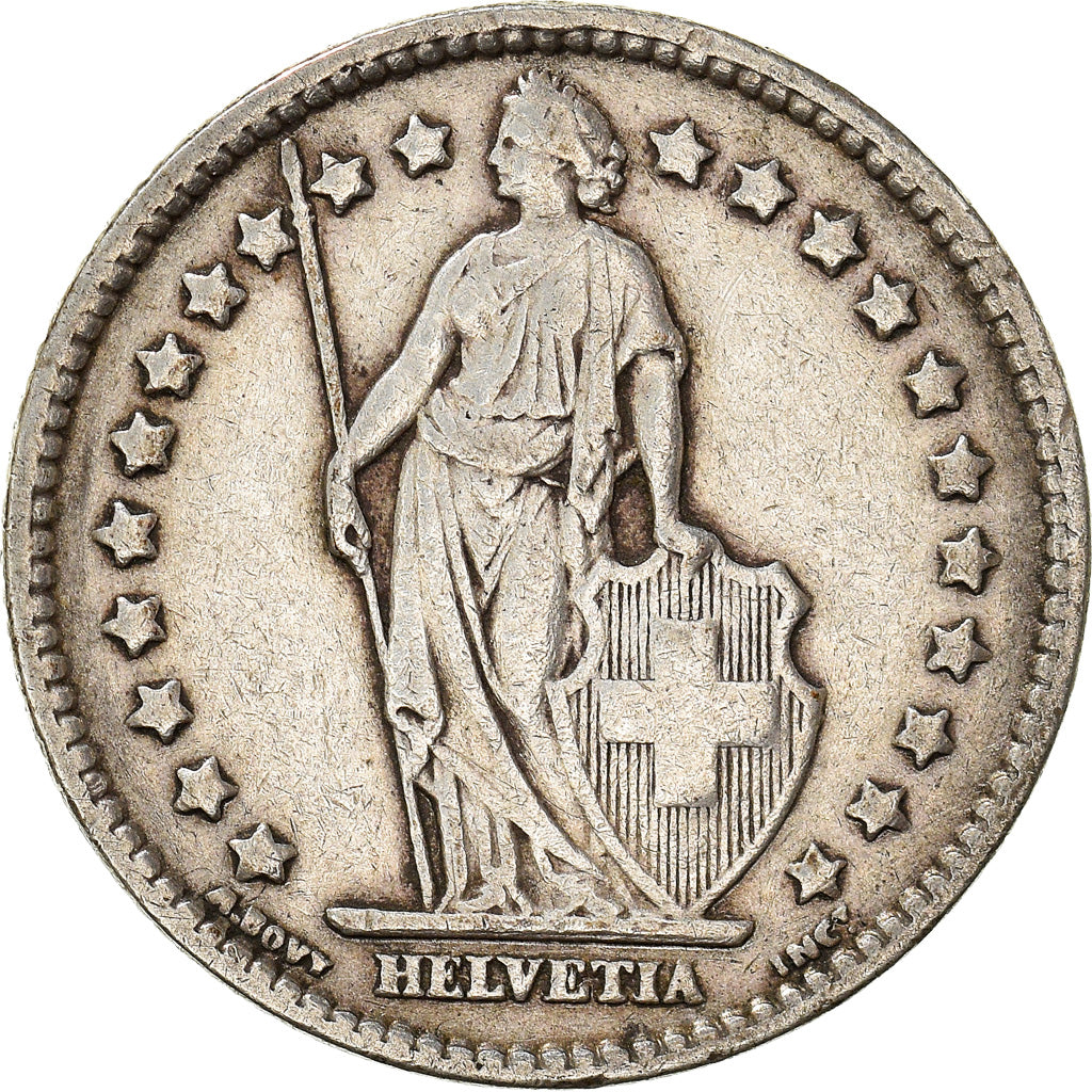 Coin, Switzerland, Franc, 1916, Bern, EF(40-45), Silver, KM:24