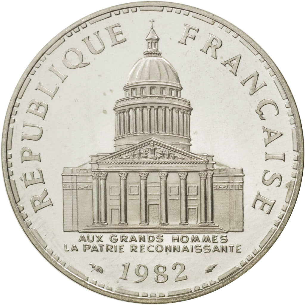 Coin, France, 100 Francs, 1982, MS(65-70), Silver, KM:P751, Gadoury:232.P1