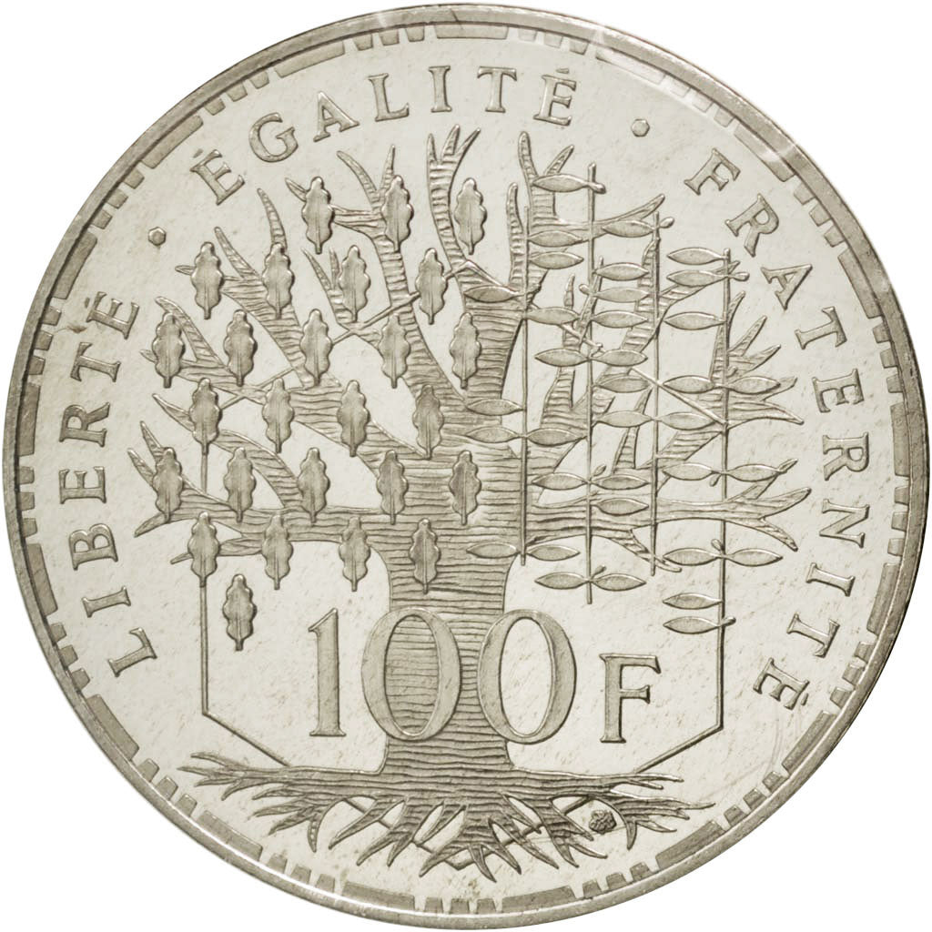Coin, France, 100 Francs, 1982, MS(65-70), Silver, KM:P751, Gadoury:232.P1