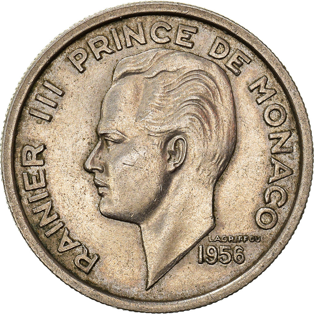 Monnaie, Monaco, Rainier III, 100 Francs, Cent, 1956, TTB+, Cupro-nickel