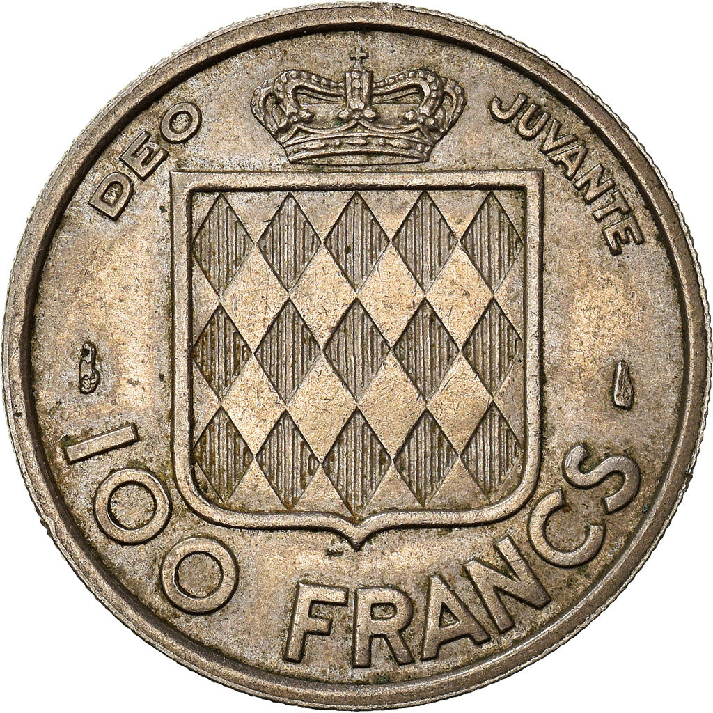 Monnaie, Monaco, Rainier III, 100 Francs, Cent, 1956, TTB+, Cupro-nickel