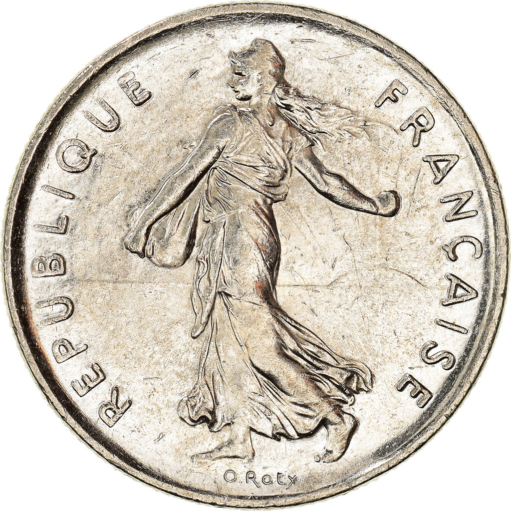 Coin, France, Semeuse, 5 Francs, 1992, Paris, AU(55-58), Nickel Clad