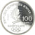 Munten, Frankrijk, patinage artistique, 100 Francs, 1990, FDC, Zilver, KM:984