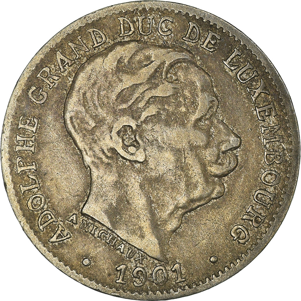 Coin, Luxembourg, Adolphe, 5 Centimes, 1901, EF(40-45), Copper-nickel, KM:24