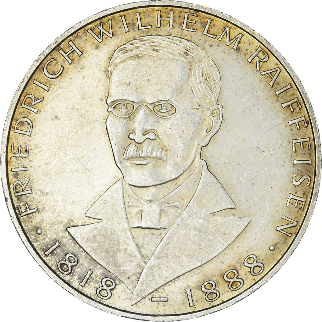 Moeda, ALEMANHA - REPÚBLICA FEDERAL, 5 Mark, 1968, Hamburg, Germany, AU(50-53)