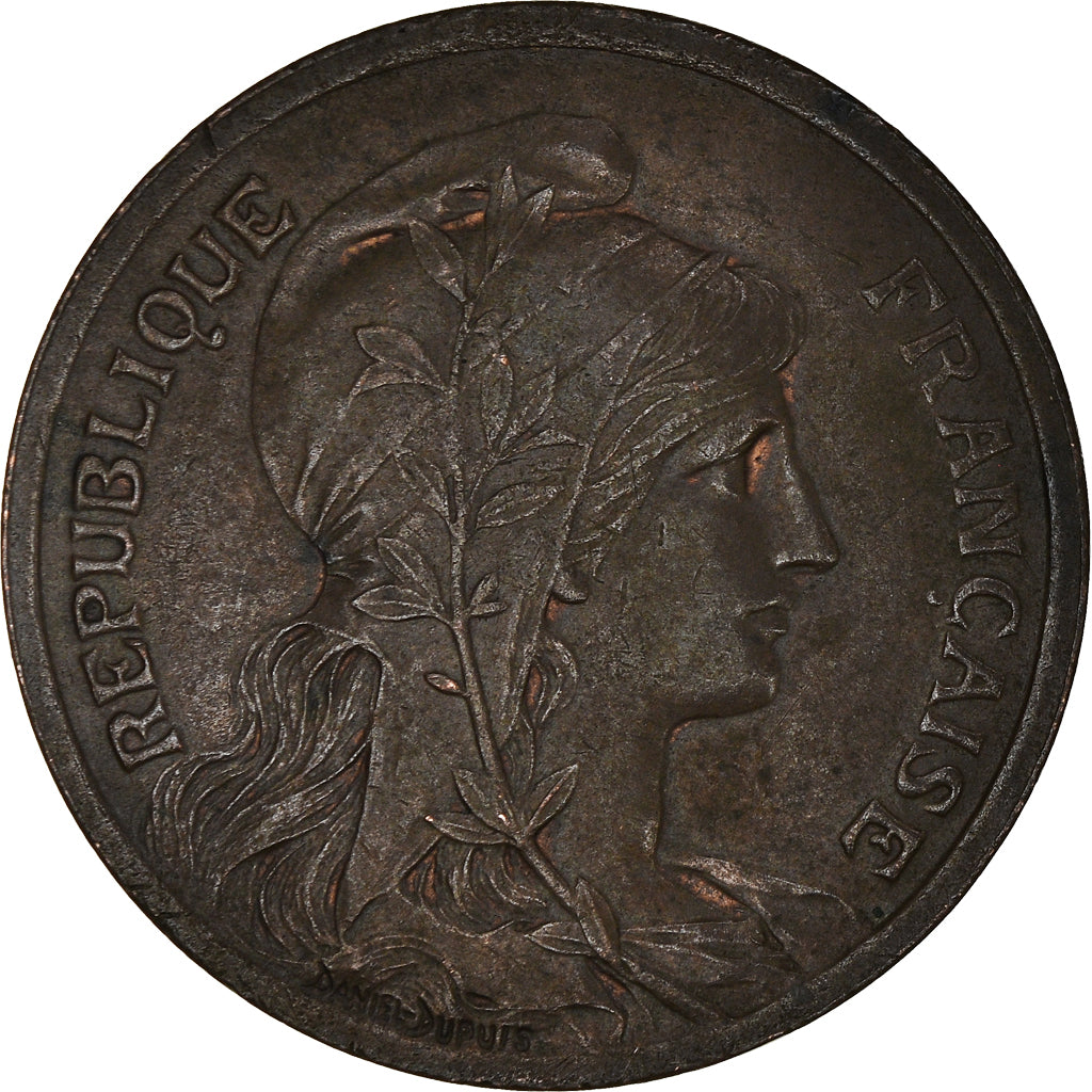 Coin, France, Dupuis, 10 Centimes, 1917, Paris, AU(55-58), Bronze, KM:843