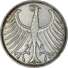 Coin, GERMANY - FEDERAL REPUBLIC, 5 Mark, 1965, Hambourg, AU(50-53), Silver