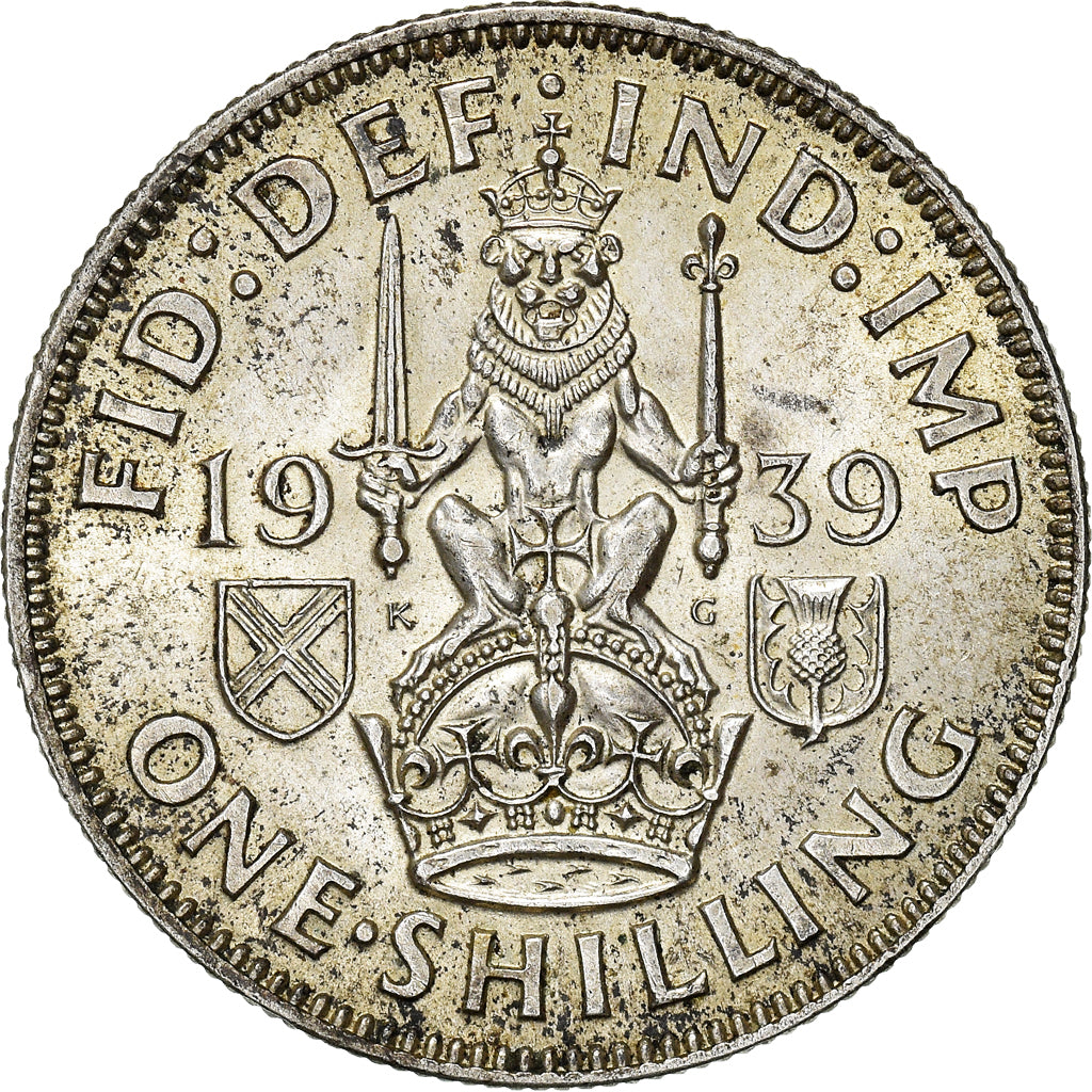 Coin, Great Britain, George VI, Shilling, 1939, AU(50-53), Silver, KM:853