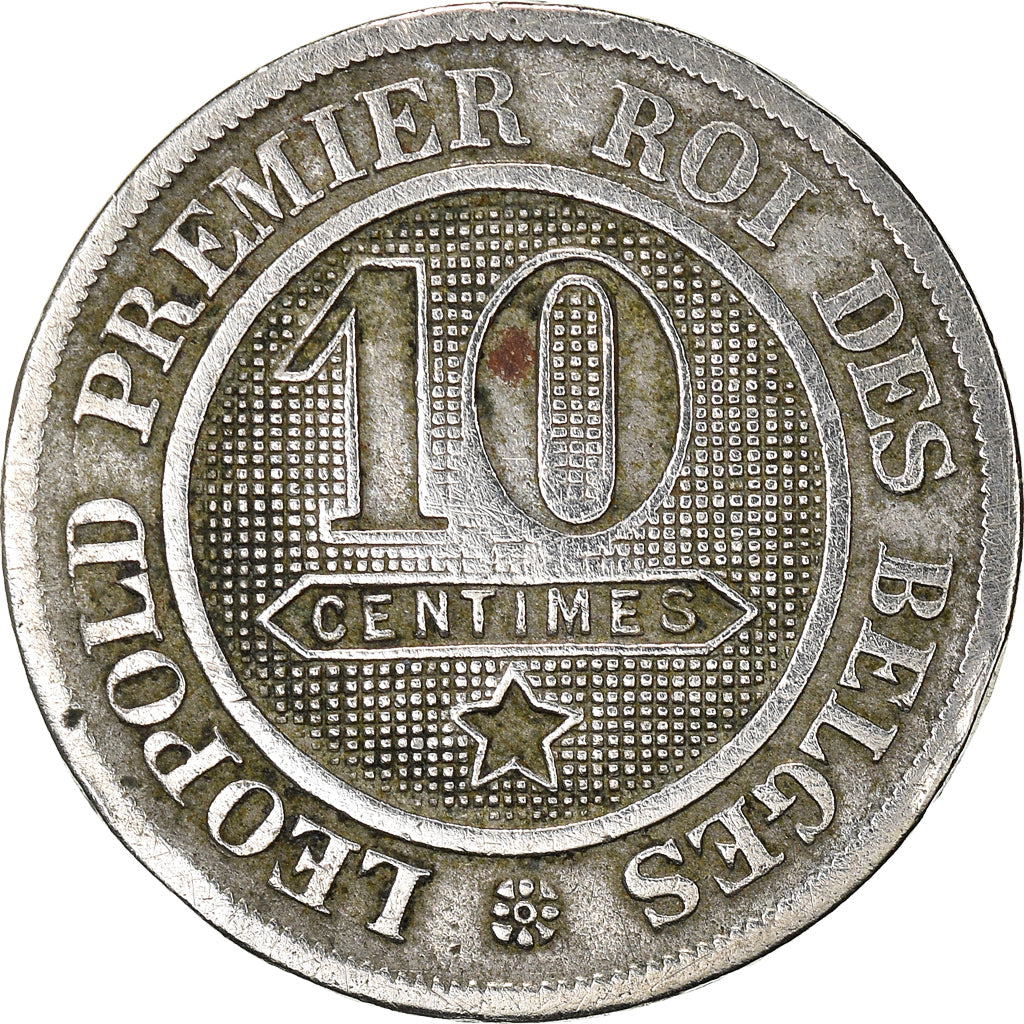 Moneta, Belgia, Leopold I, 10 Centimes, 1861, VF(20-25), Miedź-Nikiel, KM:22