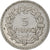 Moneda, Francia, Lavrillier, 5 Francs, 1935, Paris, MBC+, Níquel, KM:888