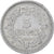 Coin, France, Lavrillier, 5 Francs, 1945, Paris, EF(40-45), Aluminum, KM:888b.1