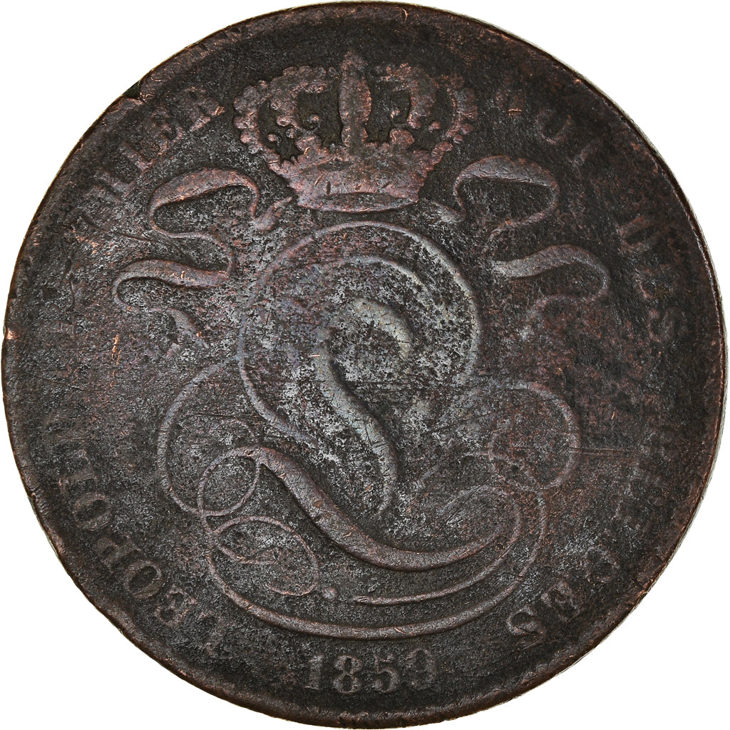 Monnaie, Belgique, Leopold I, 5 Centimes, 1859, TB, Cuivre, KM:5.1