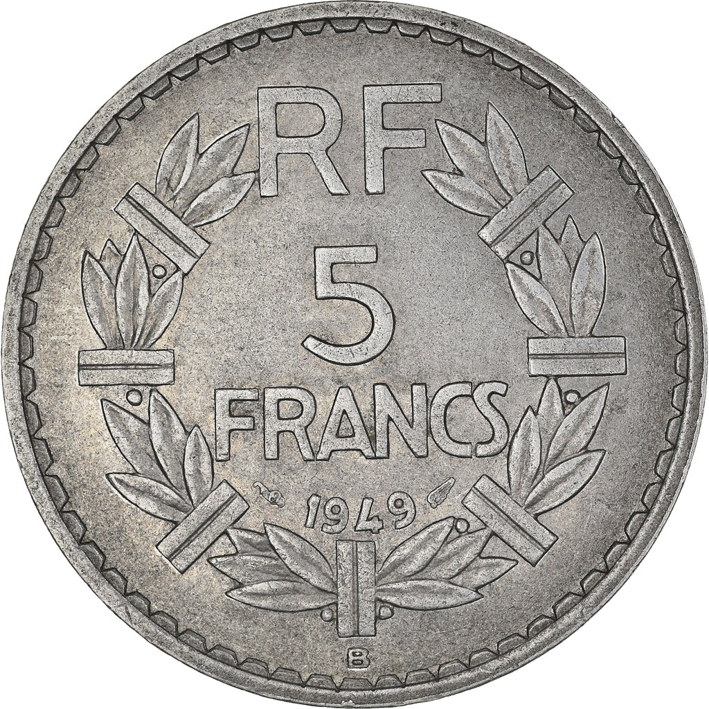 Coin, France, Lavrillier, 5 Francs, 1949, Beaumont - Le Roger, EF(40-45)