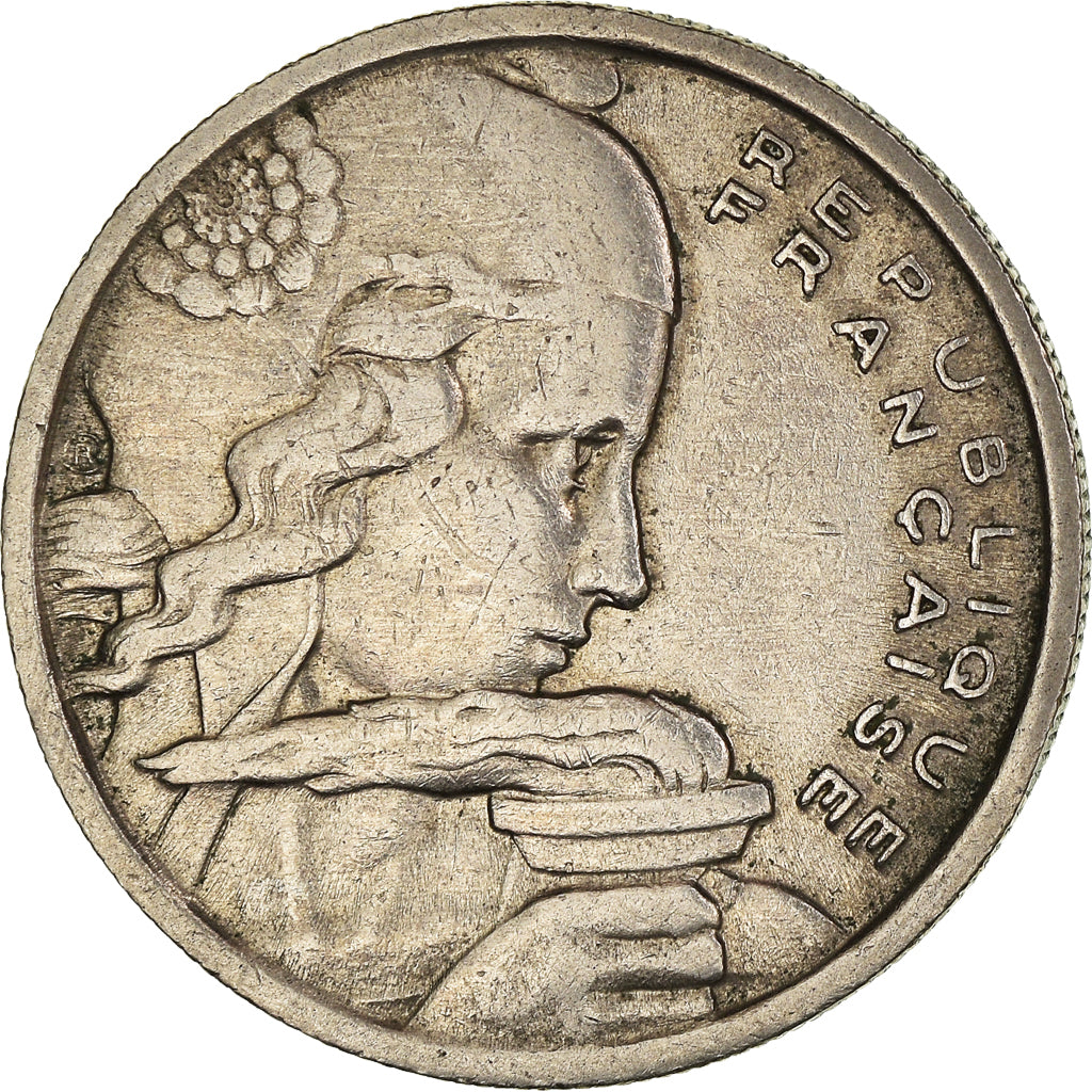 Moneta, Francia, Cochet, 100 Francs, 1956, Beaumont - Le Roger, BB, Rame-nichel