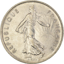 Moneta, Francja, Semeuse, 5 Francs, 1975, Paris, AU(50-53), Nikiel powlekany