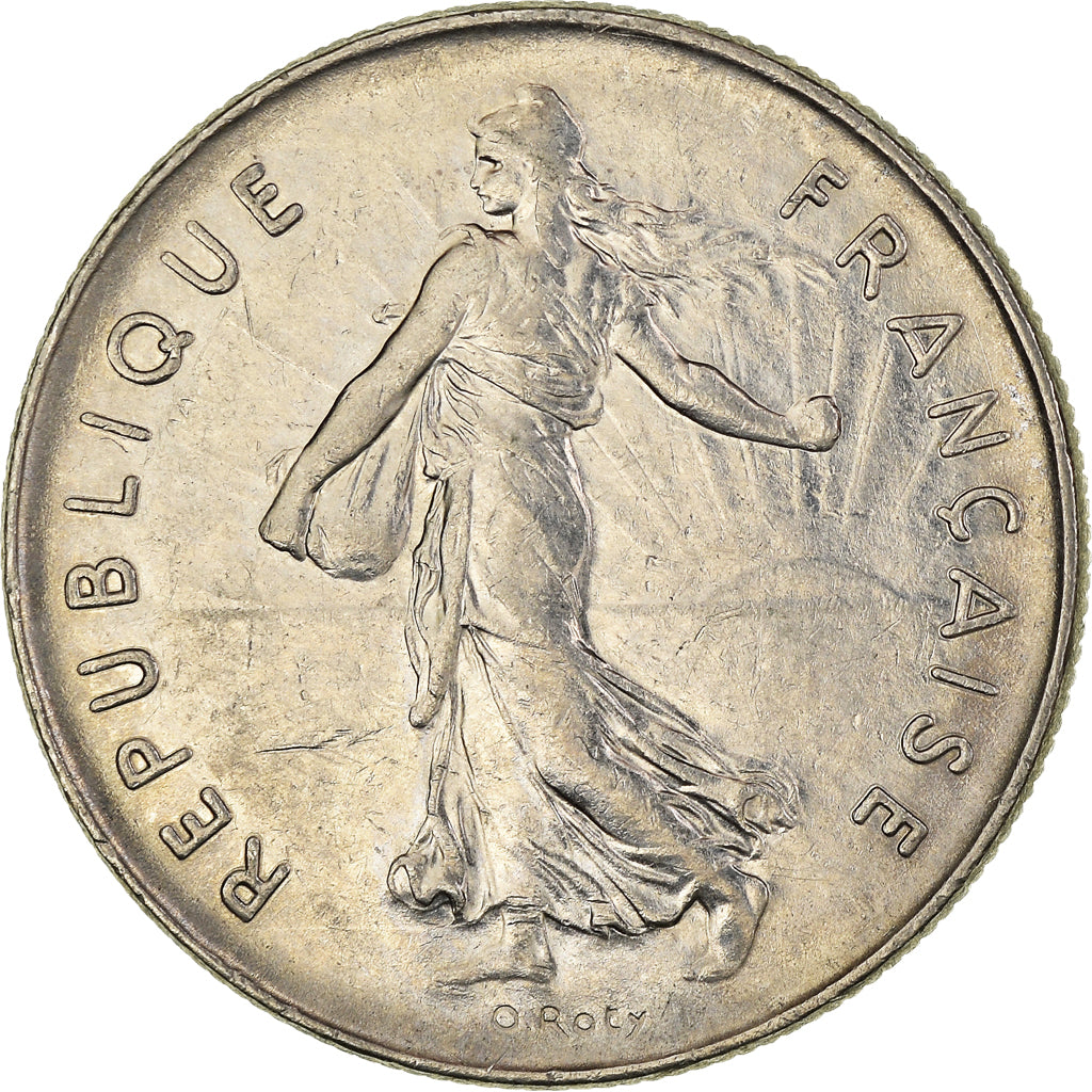 Coin, France, Semeuse, 5 Francs, 1976, Paris, AU(50-53), Nickel Clad