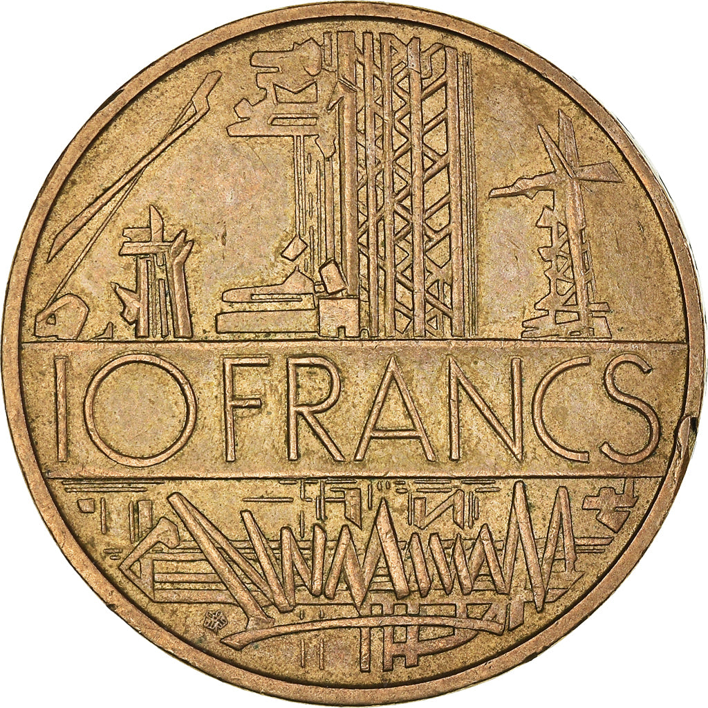 Coin, France, Mathieu, 10 Francs, 1980, Tranche A, AU(50-53), Nickel-brass
