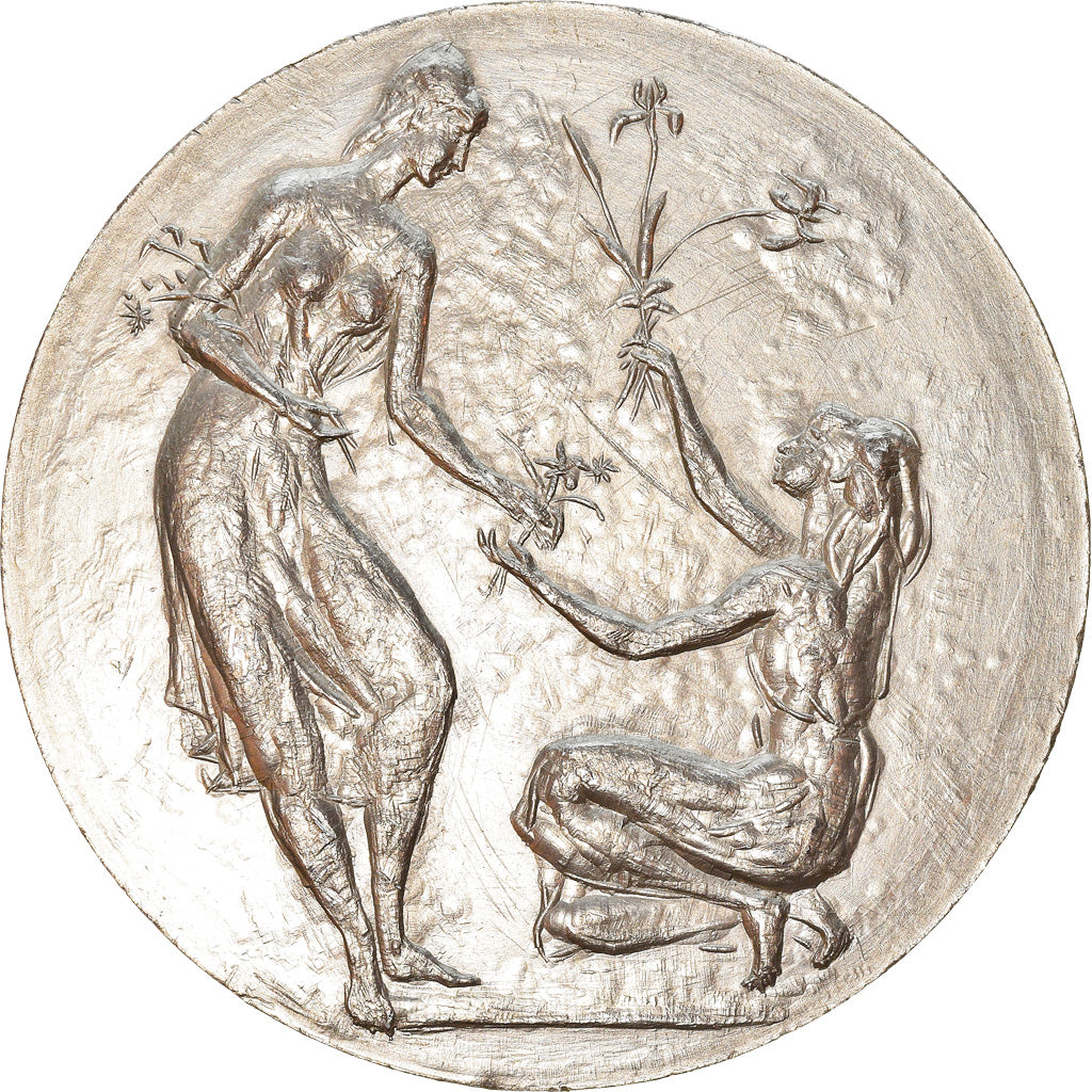 France, Medal, Gravure, Grand Prix de Rome, Jeunes Filles, Arts & Culture, 1963